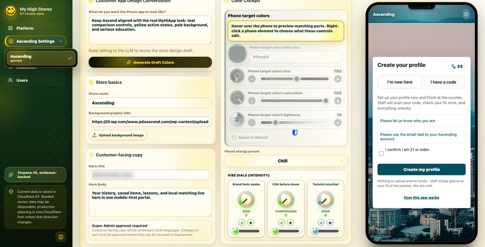 MyHighFinder Admin Platform