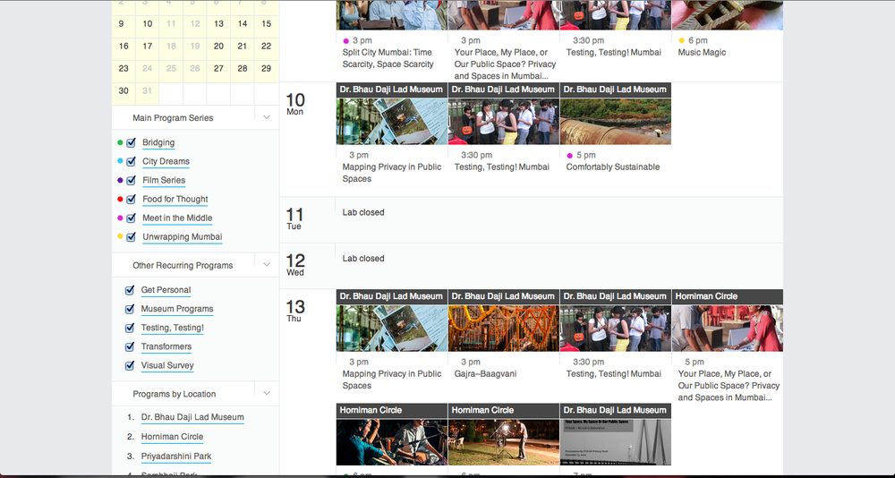 BMW Guggenheim Lab — BGL-Mumbai-Calendar